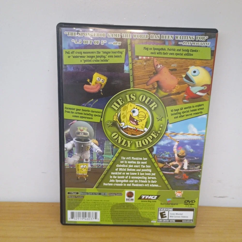 SpongeBob SquarePants: Battle for Bikini Bottom PlayStation 2 No Manual